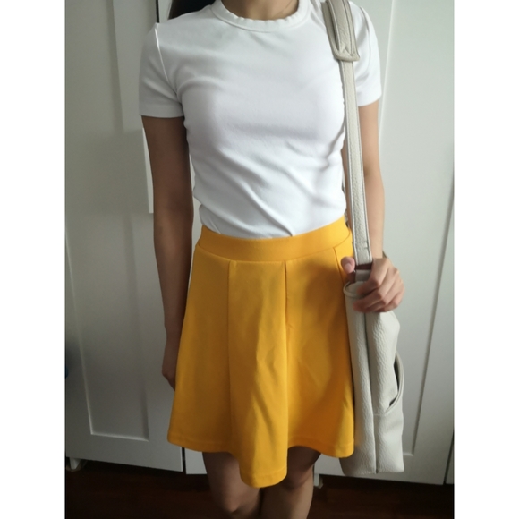 Dresses & Skirts - SOLD | Mustard yellow skater skirt